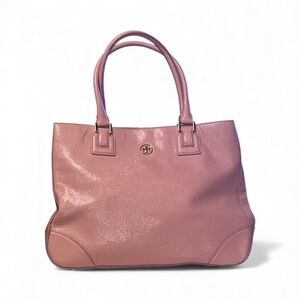 Tory Burch Pink Tote Bag with Signature Logo satchel Barbie, staple piece